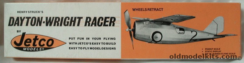 Jetco Dayton-Wright TB-1 Racer - Peanut Scale Static or Flying Model Airplane, PS-1 plastic model kit